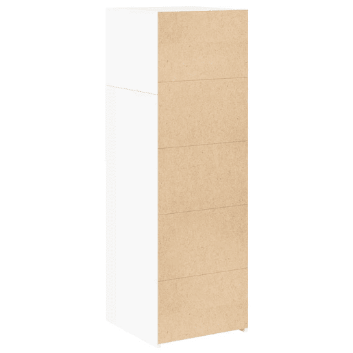 Armário alto - Bufete - Móvel de apoio 40x42,5x124 cm derivados de madeira branco pt1209