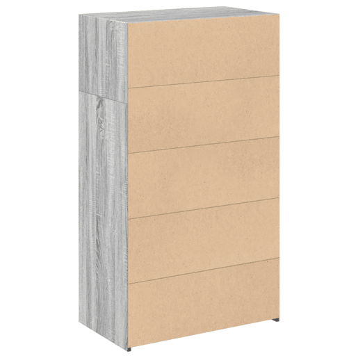 Armário alto - Bufete - Móvel de apoio 70x41x124 cm derivados de madeira cinza sonoma pt1321