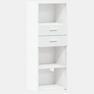 Armário alto - Bufete - Móvel de apoio 45x42,5x124 cm derivados de madeira branco pt1211