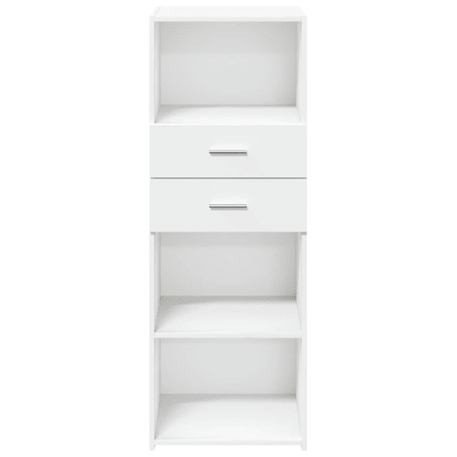 Armário alto - Bufete - Móvel de apoio 45x42,5x124 cm derivados de madeira branco pt1211
