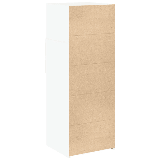 Armário alto - Bufete - Móvel de apoio 45x42,5x124 cm derivados de madeira branco pt1211