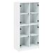 Aparador alto - Mueble de almacenamiento 68 Aparador alto - Mueble de almacenamiento 68 Blanco