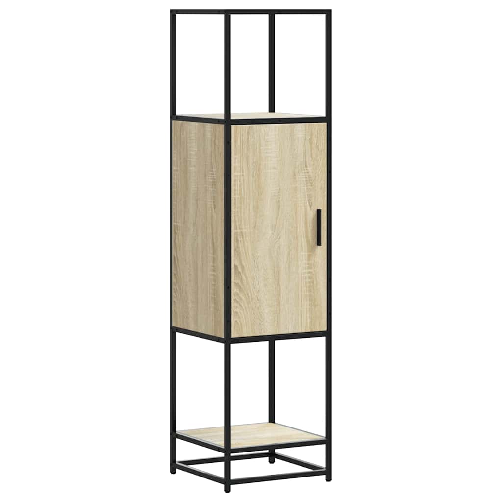 Aparador alto - Mueble de almacenamiento 35 Madera Clara