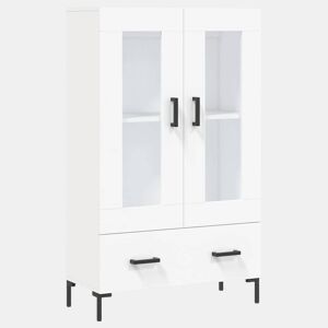 Armário alto - Bufete - Móvel de apoio 69,5x31x115 cm derivados de madeira branco pt1223