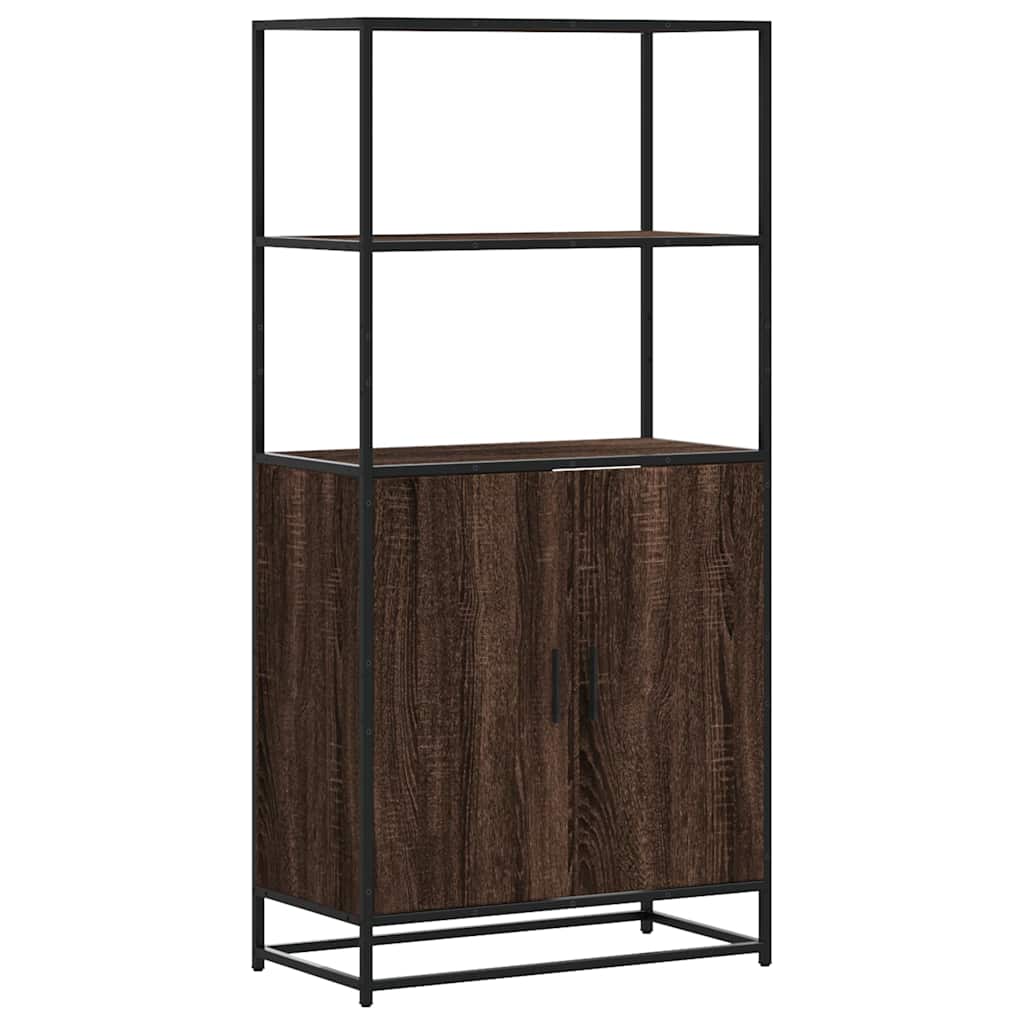 Aparador alto - Mueble de almacenamiento 68 Roble