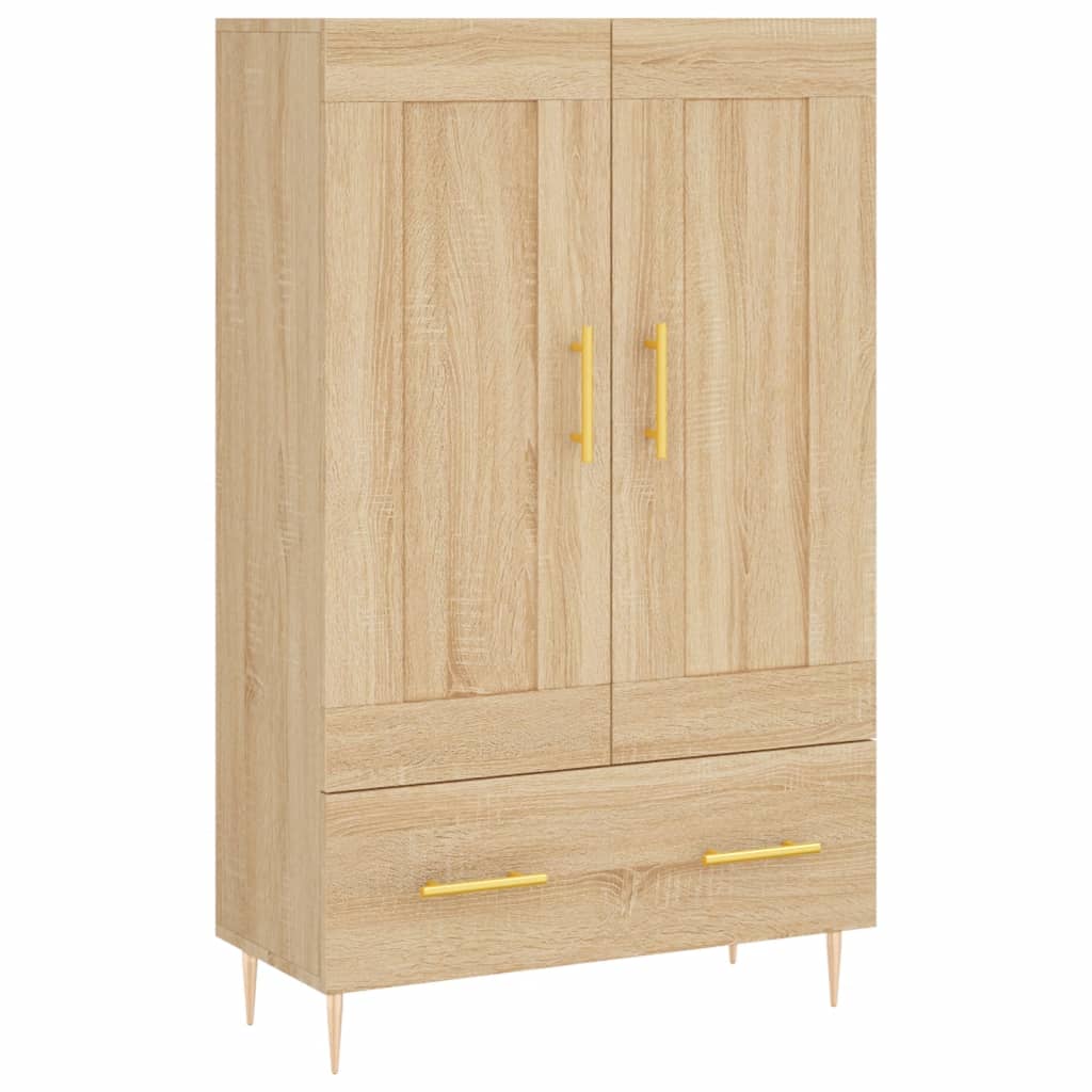 Aparador alto - Mueble de almacenamiento 69 Madera Clara