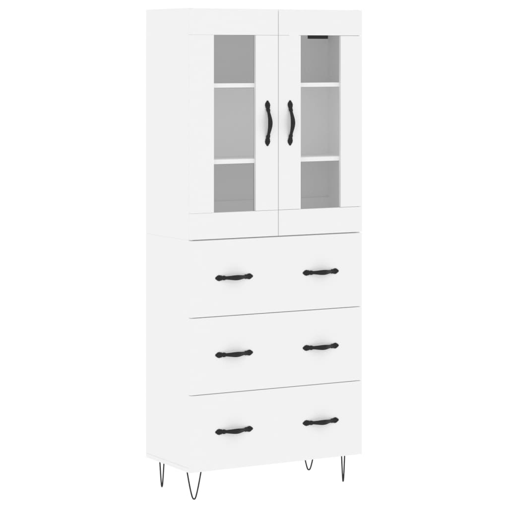 Aparador alto - Mueble de almacenamiento 69 Blanco
