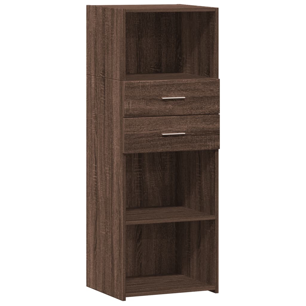 Aparador alto - Mueble de almacenamiento 45 Roble