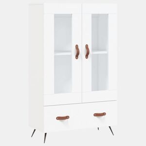 Armário alto - Bufete - Móvel de apoio 69,5x31x115 cm derivados de madeira branco pt1221