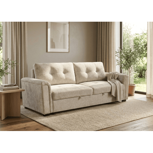 Sofá-cama Belux Bege 235cm, Bege Sofá-cama Belux Bege 235cm, Bege