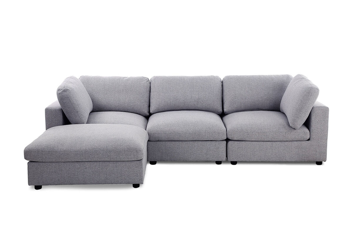 Sofa dean modular chaise longue 270cm, gris