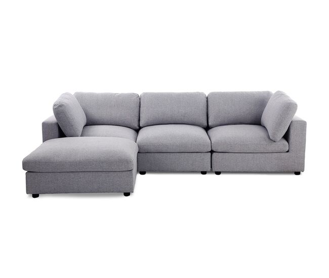 Sofa dean modular chaise longue 270cm, gris