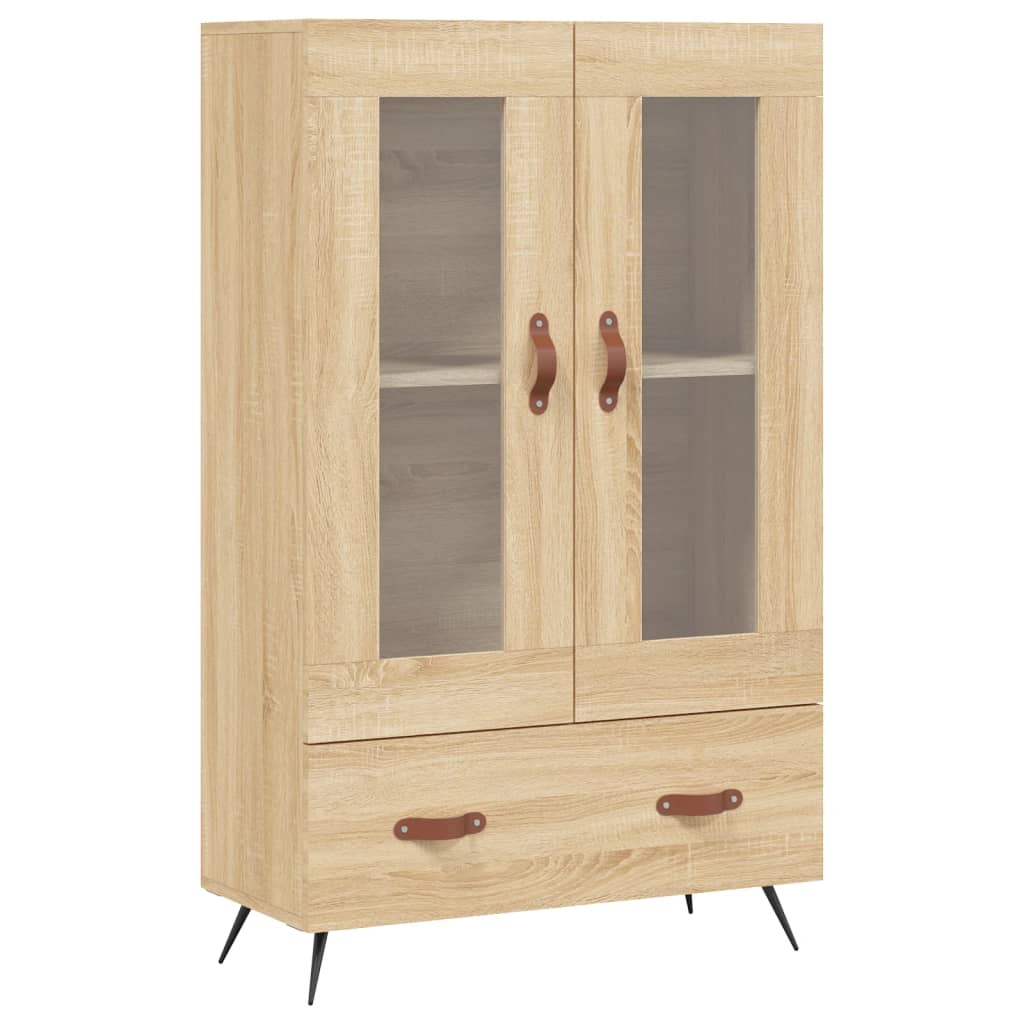 Aparador alto - Mueble de almacenamiento 69 Madera Clara