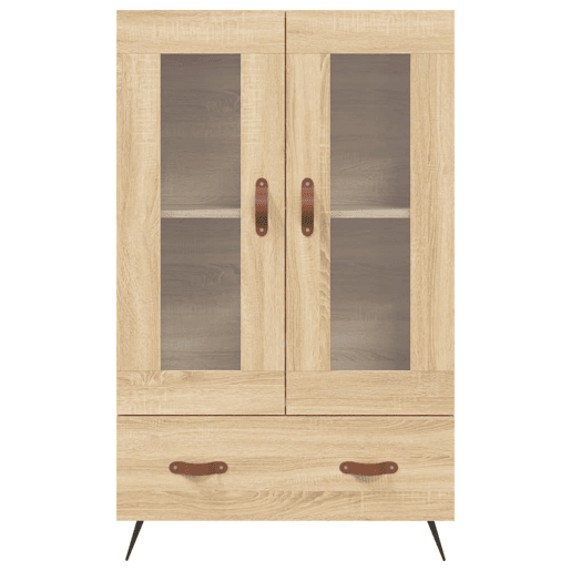 Armário alto - Bufete - Móvel de apoio derivados de madeira 69,5x31x115cm carvalho sonoma pt1405