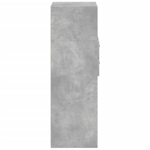 Armário alto - Bufete - Móvel de apoio 45x42,5x124 cm derivados de madeira cinza cimento pt1258