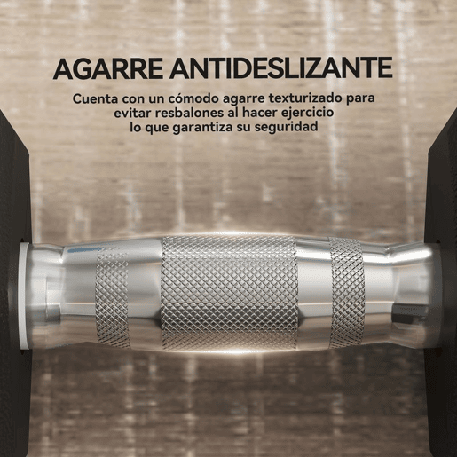 HOMCOM Conjunto de Halteres Hexagonais, 2 x 17,5 kg, em Ferro Fundido, Revestidos em Borracha, Conjunto de Pesos para Treino em Casa, Ginásio e Escritório, Preto e Prateado