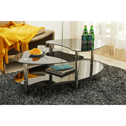 Mesa de Centro em Vidro Temperado XS, 110x60cm