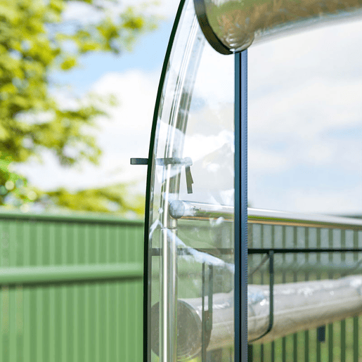 Outsunny Estufa de Exterior 3x1x2 m Estufa Tipo Túnel com 8 Portas Enroláveis Cobertura de Plástico e Estrutura de Aço Galvanizado Anti-UV Impermeável para Cultivo Transparente Outsunny Estufa de Exterior 3x1x2 m Estufa Tipo Túnel com 8 Portas Enroláveis Cobertura de Plástico e Estrutura de Aço Galvanizado Anti-UV Impermeável para Cultivo Transparente