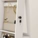 Armario Joyero MDF, Vidrio HOMCOM, hogar - decoración Armario Joyero MDF, Vidrio HOMCOM, hogar - decoración Blanco