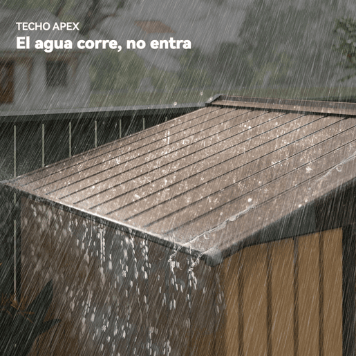 Outsunny Casota de Jardim Exterior 2,42 m², 213x130x185 cm, Abrigo de Jardim Metálico com Portas de Correr, Ventilação e Luvas para Armazenamento de Ferramentas, Amarelo