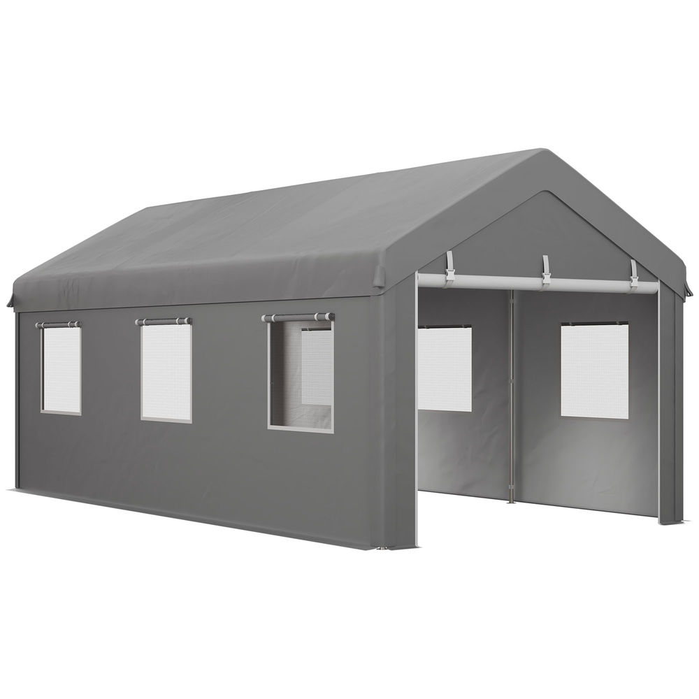 Carpa para Garaje Acero, PE Outsunny
