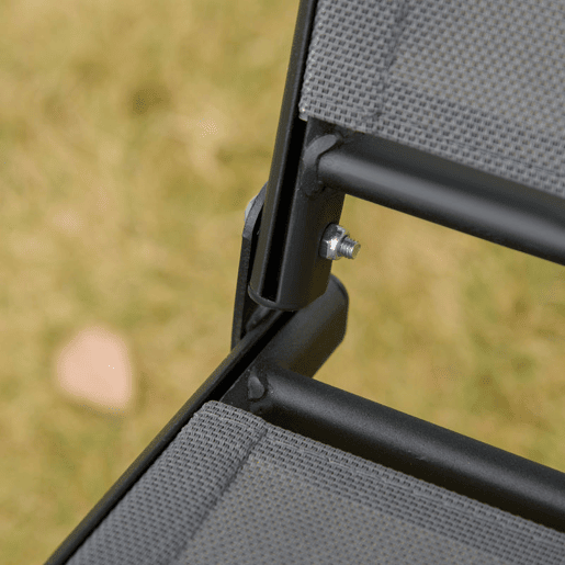 Outsunny Baloiço de Jardim Exterior para 2 Pessoas, Estrutura em Aço, Toldo Ajustável, Assentos de Textilene, Ideal para Varanda e Terraço, Capacidade 220 kg, 140x118x162 cm, Cinzento Escuro