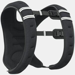 HOMCOM Colete com Peso de 5 kg Colete de Treino Transpirável com 2 Alças Ajustáveis e Bandas Reflectoras para Treino de Força Corrida Preto