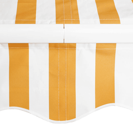 Outsunny Toldo Manual Retrátil 350x250 cm, Toldo Exterior para Terraço com Ângulo Ajustável, Braço Articulado, Montagem à Parede, Estrutura de Alumínio, Anti-UV e Impermeável, para Jardim, Laranja