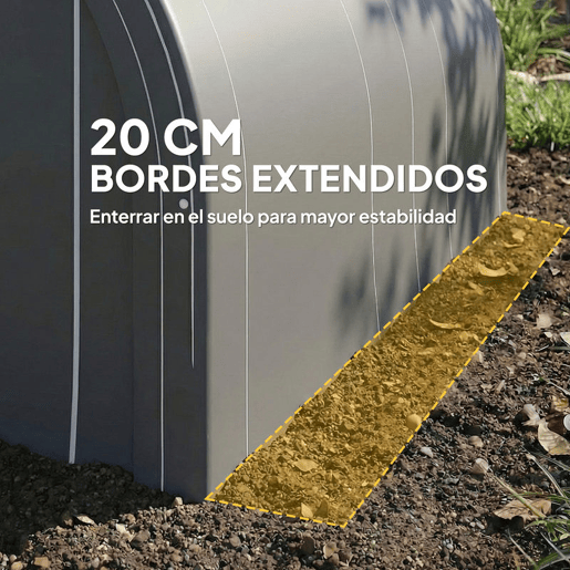 Outsunny Tenda Garagem Portátil 3x5 m Garagem Exterior para Carro Impermeável com Porta Enrolável com Fecho de Correr, Estrutura de Aço Galvanizado UPF30+ Abrigo de Armazenamento Cinzento