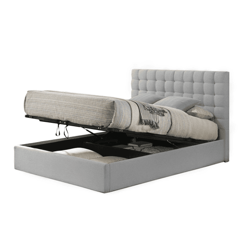 Sommier de Casal Trizen 135cm Cinza em Veludo