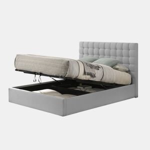 Sommier de Casal Trizen 135cm Cinza em Veludo