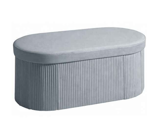 Homcom puff almacenaje, banco almacenaje plegable, 72 l, 76x38x35 cm, tapizado en terciopelo, baúl de almacenamiento, carga 120 kg, taburete para sala