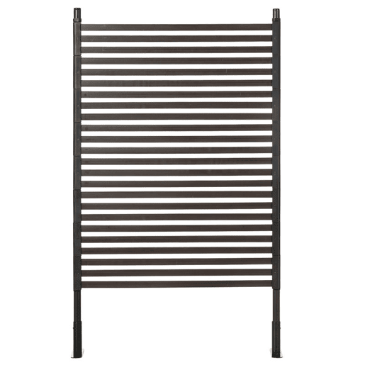 Outsunny Cerca de Jardim 150x93 cm Cerca de Jardim Exterior de Aço com Revestimento em PE com 2 Modos de Instalação para Plantas Trepadeiras Flores Animais Castanho