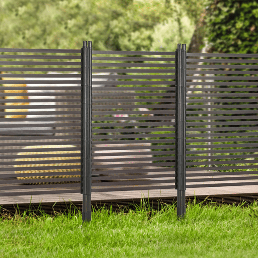 Outsunny Cerca de Jardim 150x93 cm Cerca de Jardim Exterior de Aço com Revestimento em PE com 2 Modos de Instalação para Plantas Trepadeiras Flores Animais Castanho