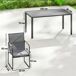 Conjunto de Jardín Acero Galvanizado, Textilene Outsunny Conjunto de Jardín Acero Galvanizado, Textilene Outsunny Blanco