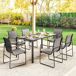 Conjunto de Jardín Acero Galvanizado, Textilene Outsunny Conjunto de Jardín Acero Galvanizado, Textilene Outsunny Blanco