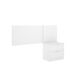 Conjunto de dormitorio Flow cabecero con mesita de noche Conjunto de dormitorio Flow cabecero con mesita de noche Blanco