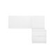Conjunto de dormitorio Flow cabecero con mesita de noche Conjunto de dormitorio Flow cabecero con mesita de noche Blanco