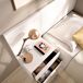 Conjunto de dormitorio Flow cabecero con mesita de noche Conjunto de dormitorio Flow cabecero con mesita de noche Blanco