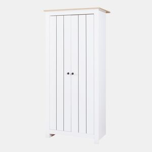 Roupeiro Trorjam com 2 portas 175x80x52 cm BrancoCarvalho en.casa