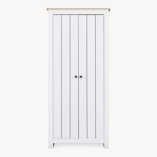 Roupeiro Trorjam com 2 portas 175x80x52 cm BrancoCarvalho en.casa