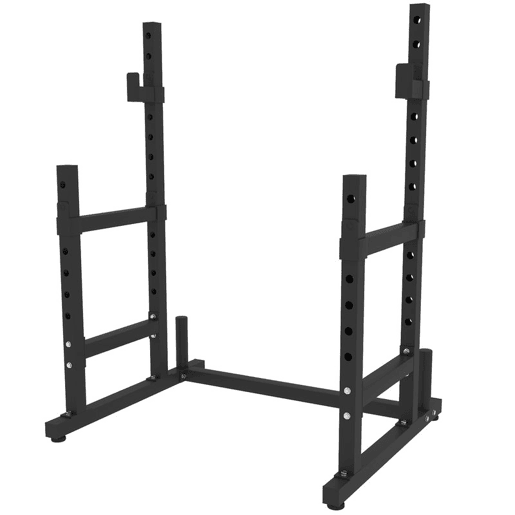 SPORTNOW Suporte Ajustável para Barras de Pesas com Segurança Reforçada para Ginásio Doméstico Carga até 300 kg Altura Regulável 48-13545-85 cm Preto