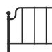 Estructura de cama Bear con cabecero metal 140x190 Estructura de cama Bear con cabecero metal 140x190 Negro