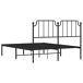 Estructura de cama Bear con cabecero metal 140x190 Estructura de cama Bear con cabecero metal 140x190 Negro