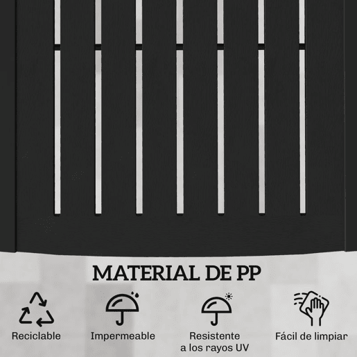 Outsunny Conjunto de 2 Espreguiçadeiras de Jardim Espreguiçadeiras Reclináveis em Plástico PP com Bandeja Lateral Encosto Ajustável em 5 Níveis Resistentes às Intempéries para Praia Piscina Preto