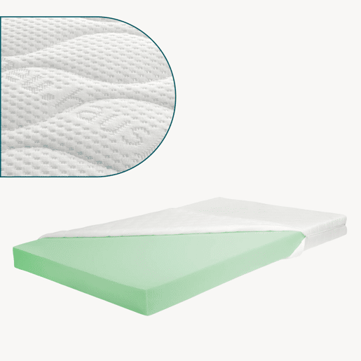 Cama de casal para crianças Aarghonmaa com colchão 90x200cm 2 gavetas pinho natural en.casa