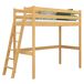 Cama alta de madera N02 80x180 Cama alta de madera N02 80x180 Pino