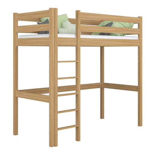 Cama mezzanine de carvalho N05 carvalho natural Cama mezzanine de carvalho N05 carvalho natural