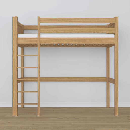 Cama mezzanine de carvalho N06 carvalho natural