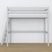 Cama alta de madera N02 80x190 Cama alta de madera N02 80x190 Blanco/ Gris